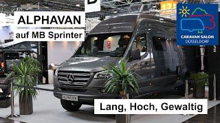 ALPHAVAN auf 7,36 m Sprinter - Außen wow und innen? Sind wir hier auf einem anderen Level? Garage?