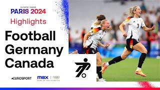 Germany 0-0 Canada (4-2 on pens) Women's Quarter-Final Football Highlights | #Paris2024