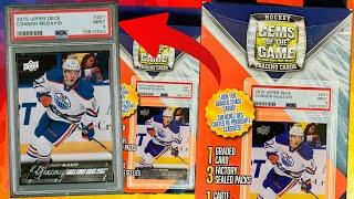 ONE GRADED CARD PER BOX! - Walmart Gems Of The Game Hockey Mystery Graded Hanger Box Opening x5