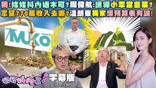 【字幕版】獨！條條抖內通木可？周偉航：誘導小草當韭菜？眾望770萬收入去向？溫朗東獨家爆預算表有詭！戰狼戰到剩5.7%？張禹宣：民眾黨下次沒不分區！【#狠狠抖內幕】2024.12.04