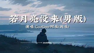 GooGoo/阿辰（阎辰）-若月亮没来（男版）〖若是月亮还没来，路灯也可照窗台，照着白色的山茶花微微开，若是晨风还没来，晚风也可吹入怀，吹着那一地树影温柔摇摆〗【动态歌词】