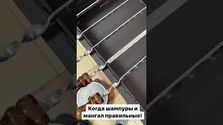 Когда шампуры и мангал правильные 