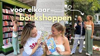 boekshoppen voor elkaars verjaardag + lezen met @emmateubel (in Broese Utrecht)