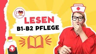 Leseverstehen Teil 2 telc Deutsch B1-B2 Pflege mit Elena Wermuth
