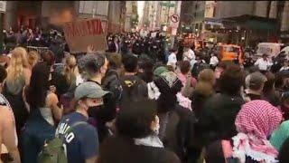 NYC anti-ICE protesters clash with NYPD; over 80 arrested