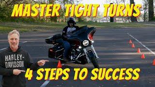 How to Master A Tight Turn On A Motorcycle From A Stop | Harley Davidson