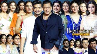 Celebrities Arrives At Heeramandi GRAND Premiere | Munawar,Salman Khan,Rashmika,Alia,Pooja,Ananya