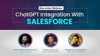 Webinar: ChatGpt integration with Salesforce