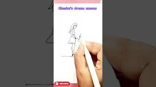 Endless love: A continuous line drawing valentine special #creativeart #shorts #valentinesday