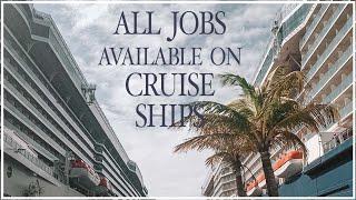 A list of all cruise ship jobs