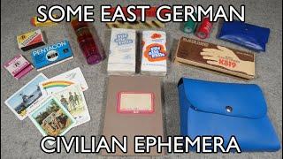 Some East German Civilian Items and Ephemera