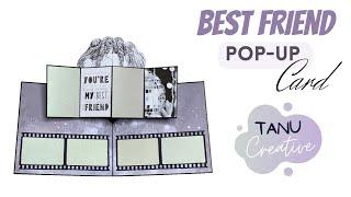 DIY Best Friend Pop-Up Card | Floating Fold Card | Friendship Day Card Idea