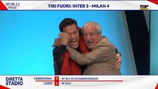 APOTEOSI MILAN! GODURIA ASSOLUTA CON TIZIANO CRUDELI CHE...SI INFORTUNA! MILAN BATTE INTER 2-1!!