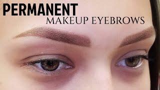 Powder Brows Permanent Makeup Tutorial. Full Procedure by Iryna Tkachuk