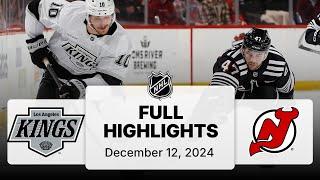 NHL Highlights | Kings vs. Devils | December 12, 2024