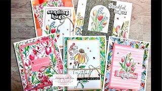 Mixed Media Florals Memories and More Cards!!