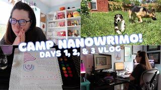 CAMP NANOWRIMO VLOG | free yourself to be bad at something