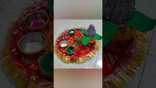 diwali puja thali decoration #youtubeshorts