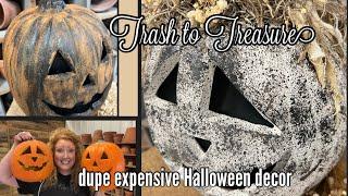 let's dupe expensive halloween decor | trash to treasure | thrift flips