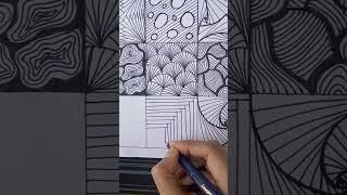 Easiest Zentangle pattern Part - 8 #zentangle #art #shorts