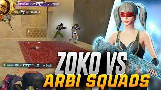 Zoko vs aggressive Arbi squads iPhone xr PUBG montage |ZOKO OP #bgmiindia #pubgmobile