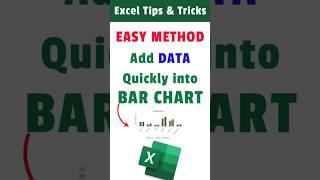 Excel Easy Method to Add Data to a Bar chart in Excel #exceltips #learnexcel #exceltricks