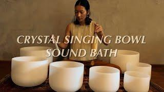 CRYSTAL SINGING BOWL MEDITATION l SOUND BATH l RELAXATION MUSIC