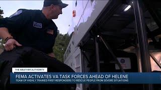 Virginia task forces heading to Florida to help with Helene-related rescues