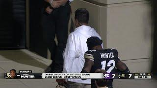 Travis Hunter exits to locker room with an injury | ESPN College Football