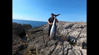 59 KG TUNA LANDBASED WITH SHORE JIGGING TACKLE