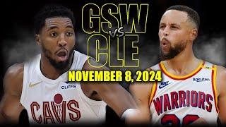 Golden State Warriors vs Cleveland Cavaliers Full Game Highlights - November 8 | 2024-25 NBA Season