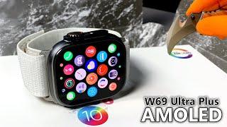 W69 Ultra Plus AMOLED Unboxing & Review New Sport SmartWatch (Better than Hello Watch 3?!) - ASMR