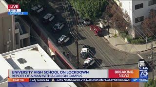 University High School on lockdown after reports of man with rifle