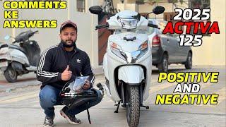 2025 Honda Activa 125 New Model All POSITIVES & NEGATIVES | Activa 125 New Model 2025