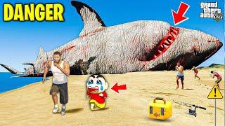 Giant MEGALODON try to kill Shinchan & Franklin in Tamil | Happy Gamer