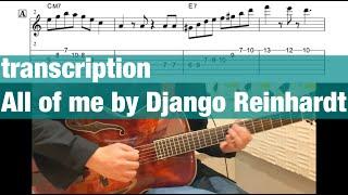 transcription 「All of Me /Django Reinhardt」