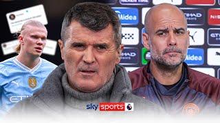 Pep Guardiola hits back at Roy Keane's comments on Erling Haaland 