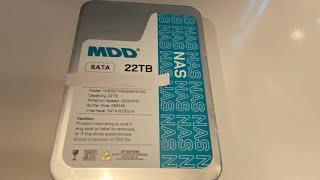 MDD MDD22TS25672NAS 22TB 7200RPM 256MB Cache SATA 6.0Gb 3.5inch Internal NAS Hard Drive HDD Renewed