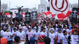 Marcha de UNIVERSITARIO en contra de GREMCO【Plaza San Martin】| Universo Crema