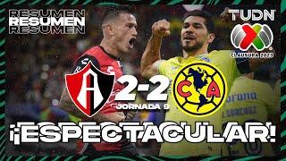 Resumen y goles | Atlas 2-2 América | CL2023 - Liga Mx J9 | TUDN