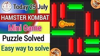 Hamster Kombat Mini Game  Live Puzzle Solved in Very Easy Way || Today 25 July