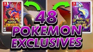 WHICH game SHOULD you buy? All 48 Version Exclusive Pokemon in Scarlet & Violet