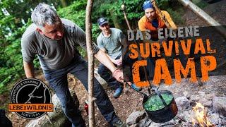 Das eigene SURVIVAL CAMP bauen | eigenes Bushcraft Camp, Lagerbau, Trockentoilette, legales Lager