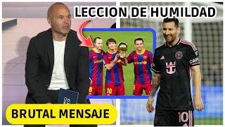  BRUTAL LECCION DE HUMILDAD DE INIESTA con MESSI AL MUNDO DEL FUTBOL! SE RETIRA UNA LEYENDA