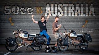 Motorcycling Australias most iconic Outback Tracks on 50cc vintage bikes | S01:E01