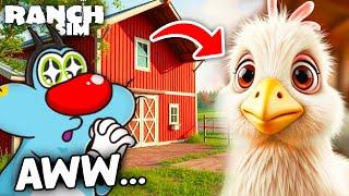 LETS BUILD HOME FOR CHICKEN!!! - (RANCH SIMULATOR ft.Oggy)