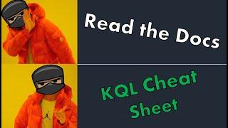 KQL Tutorial Series | KQL Cheat Sheet Walk-Through | EP3