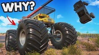 I Tossed Cars Around with a MEGA BUS MONSTER TRUCK in Snowrunner Mods!