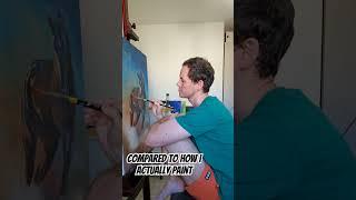 how I really paint #art #artist #shorts