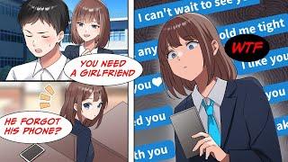 [Manga Dub] My childhood friend sees messages from my step sister and becomes jealous...!? [RomCom]